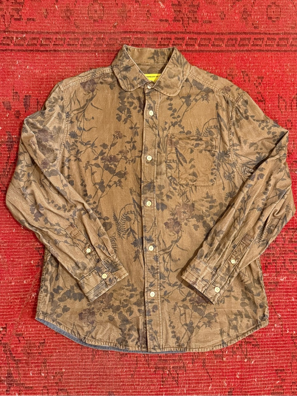Descendant of Thieves “Printed Cord” Button-Up Shirt.